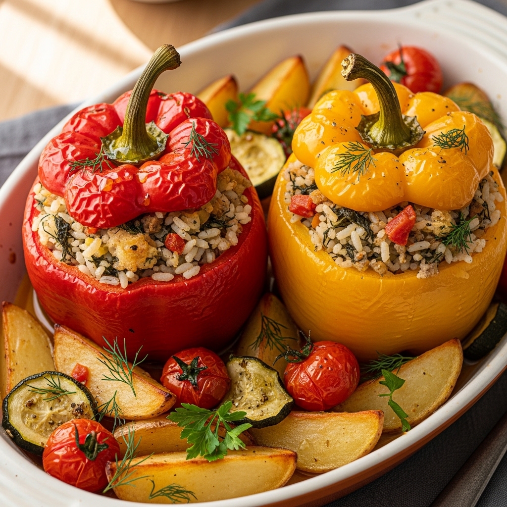 Greek Stuffed Peppers (Gemista)