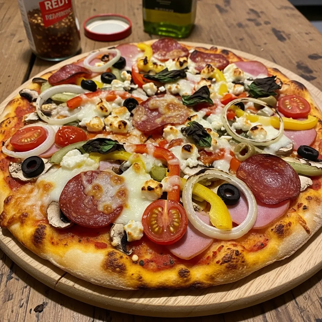 slides-downloader Homemade Pizza with Whatever is in the Fridge