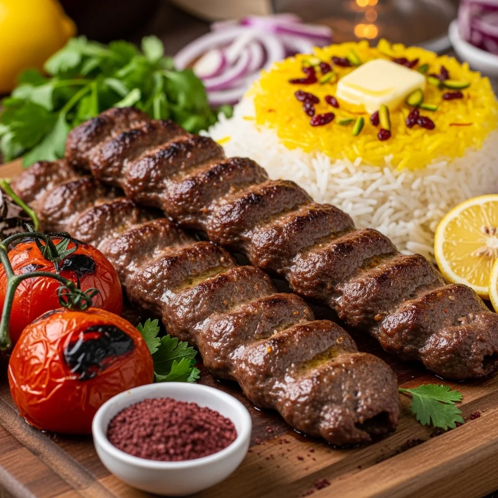 slides-downloader Kabab Koobideh (Persian Ground Meat Kebabs)
