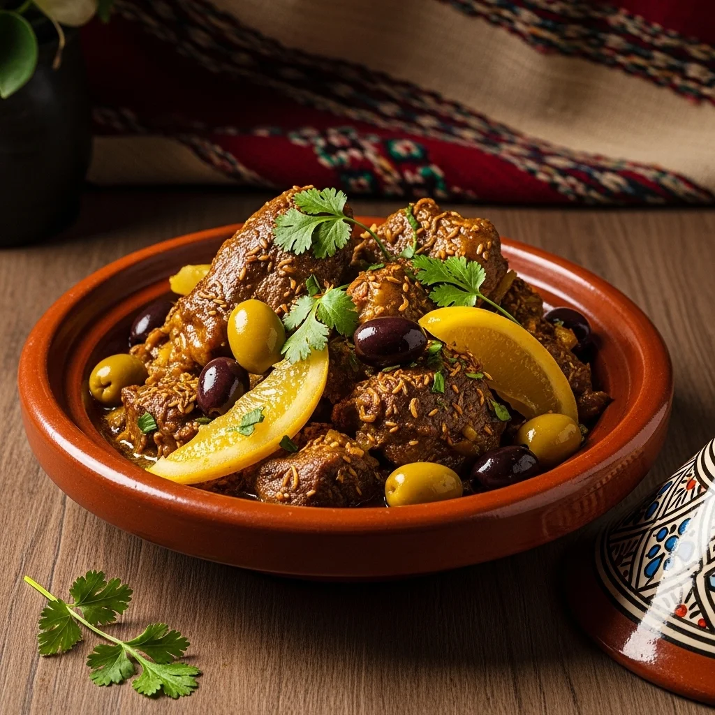 slides-downloader Lamb Tagine with Preserved Lemon and Olives