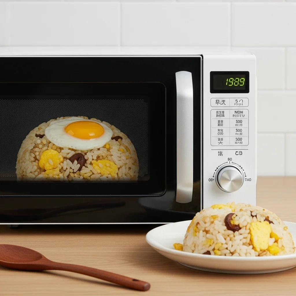 Microwave Egg Fried Rice