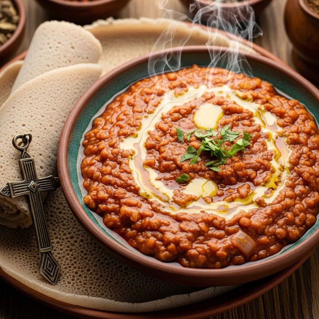 Misir Wat (Ethiopian Red Lentil Stew)