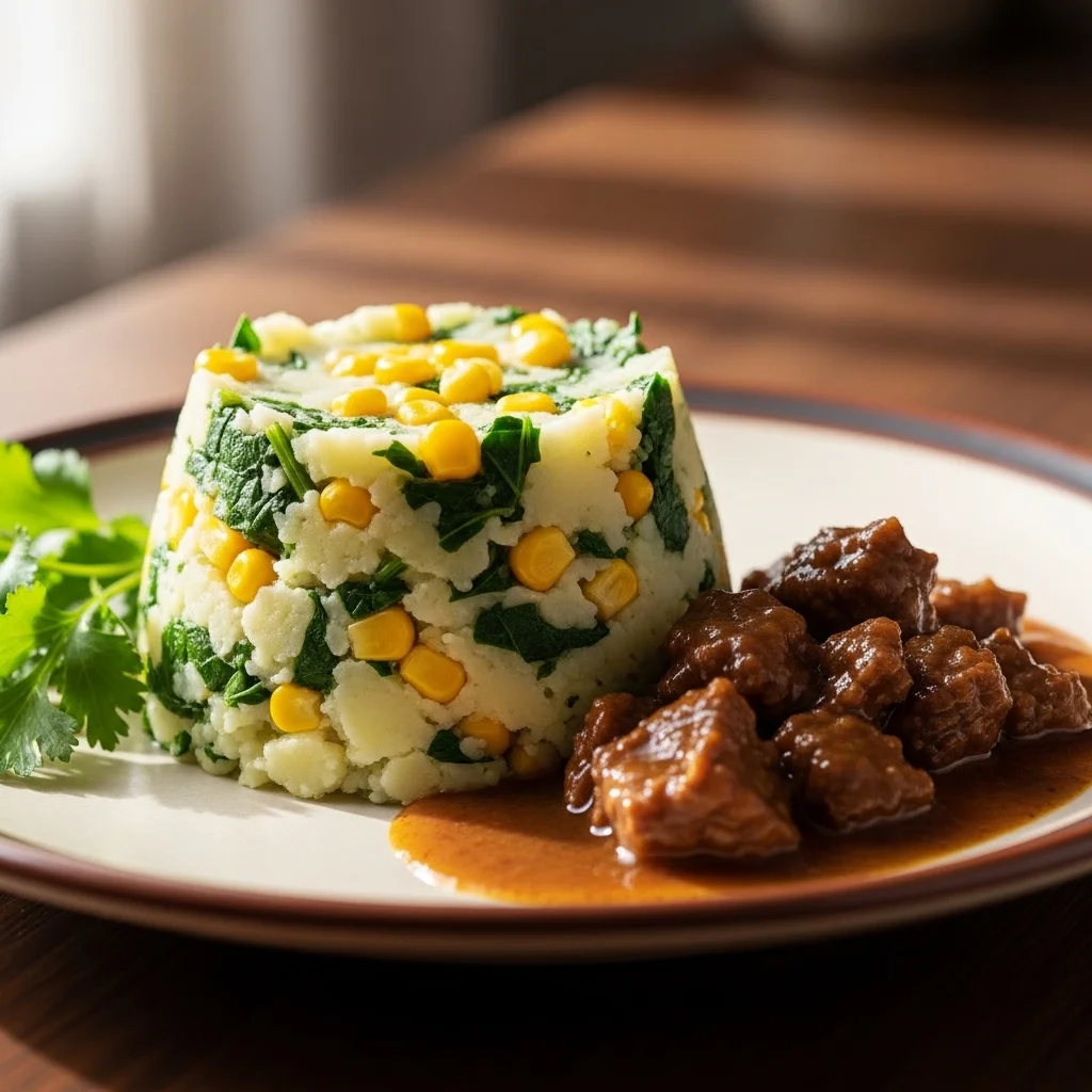slides-downloader Mukimo (Kenyan Mashed Potato with Greens and Corn)