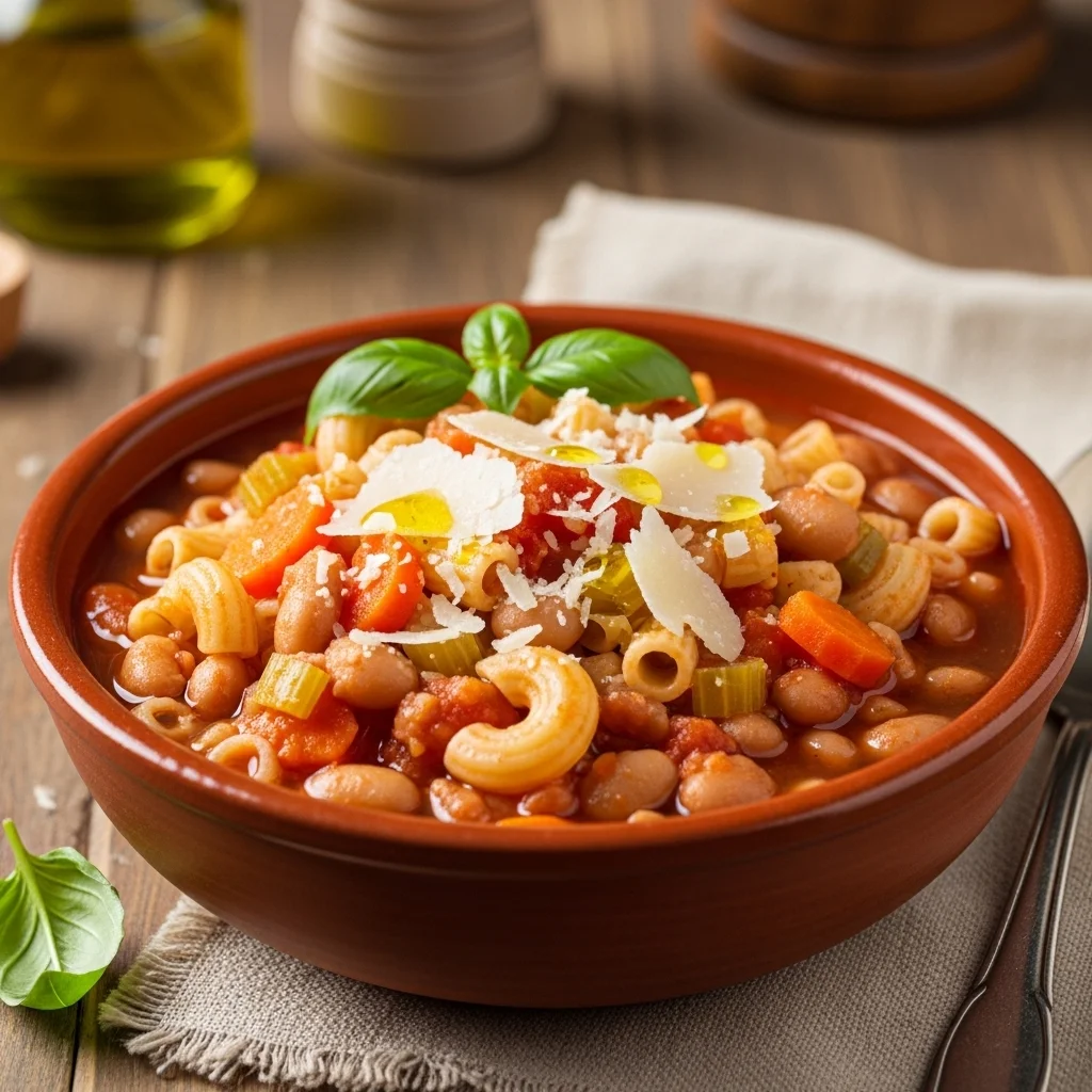 Pasta e Fagioli (Italian Pasta and Bean Soup)