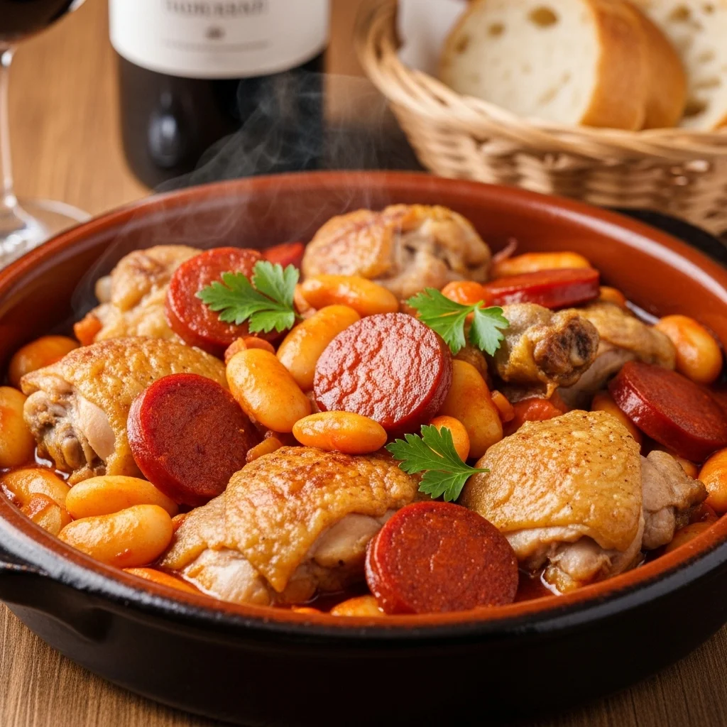 slides-downloader Spanish Chicken and Chorizo with Butter Beans