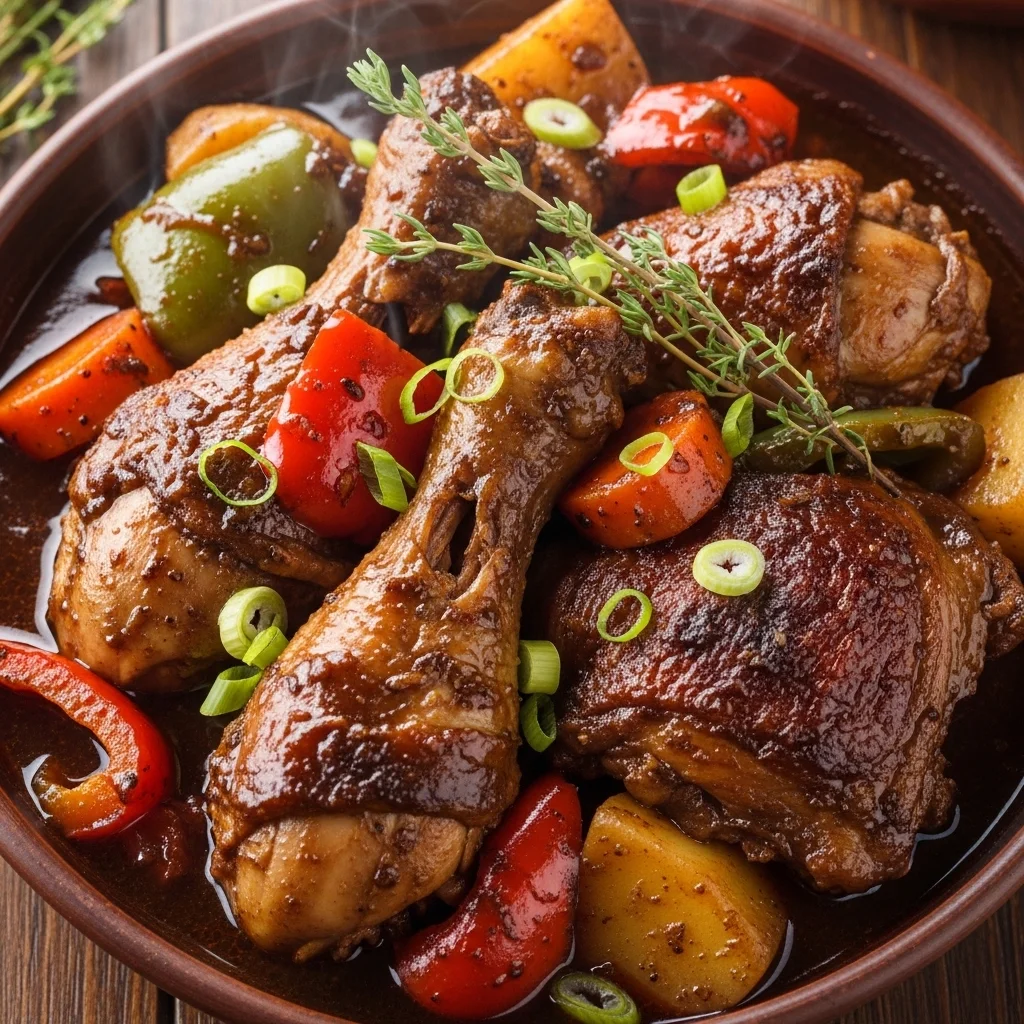 Stewed Chicken (Trinidadian Brown Stew Chicken)