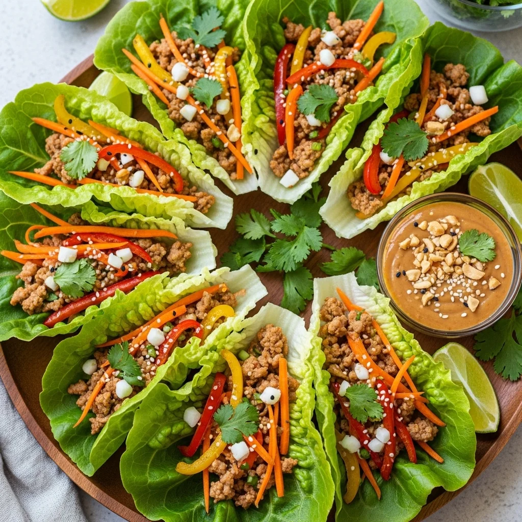 slides-downloader Turkey and Vegetable Lettuce Wraps