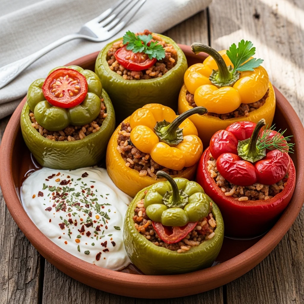 slides-downloader Turkish Stuffed Peppers (Biber Dolması)