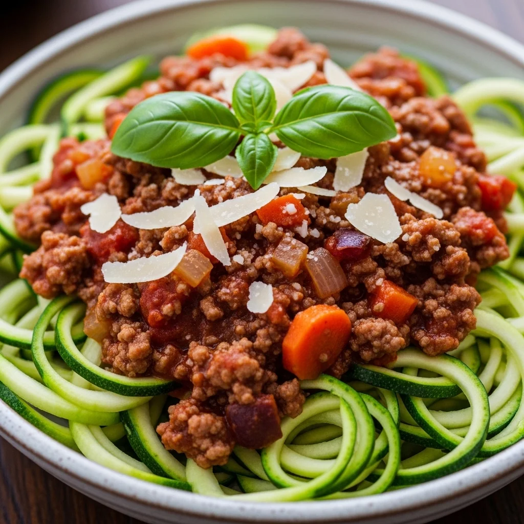 slides-downloader Zucchini Noodle Bolognese